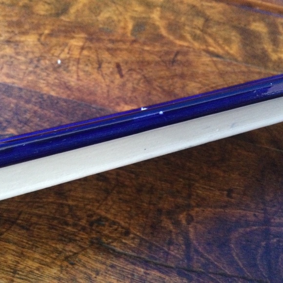 Alfareria Luis Jimenez Hand Painted Spain Blue Ceramic Tray 11"x3" - Picture 9 of 12